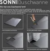 SONNI SMC Piatti doccia per bagno 90x160cm Piatto doccia Anteprima dell’immagine prodotto 3