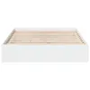 vidaXL Rama łóżka z szufladami biała 140x190 cm materiał Podgląd zdjęcia produktu 4