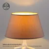 Home Sweet Home Stoff Lampenschirm Taupe - 30 x 20 x 17 cm Produktbild-Vorschau 3