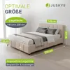 Juskys Polsterbett Florenz 140 x 200 cm mit Matratze, Produktbild-Vorschau 3