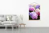 MuchoWow® Textilposter Blumen - Hortensie - Rosa - Blätter Produktbild-Vorschau 3