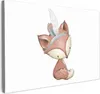Wanddeko 120x80 cm - Kinder - Fuchs - Waldtiere, Deko, Deko Produktbild-Vorschau 1