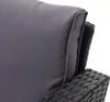 Schwarzes Polyrattan-Lounge-Esstischset dunkelgrau Produktbild-Vorschau 6