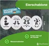 4er Ostereier Schablone Set inkl. Malstifte Ostern Produktbild-Vorschau 2