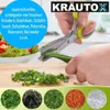 KRÄUTOX Kräuterschere 5 Klingen Edelstahl Kräutermesser mit Produktbild-Vorschau 5
