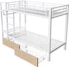 Letto a castello Flieks 90x200 cm con asta appendiabiti e 2 Anteprima dell’immagine prodotto 10