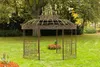 CLP Gazebo Romantik V2 rotondo 350 cm, marrone antico Anteprima dell’immagine prodotto 2