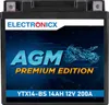 Batteria per moto Electronicx YTX14-BS AGM 12 V 14 Ah ▶ Anteprima dell’immagine prodotto 1
