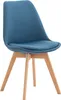 TPFLiving Stuhl Lines Stoff blau Produktbild-Vorschau 1