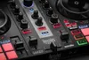 A close-up view of a Hercules DJ controller, showing various buttons, knobs, and sliders. Produktbild-Vorschau
