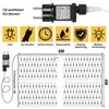 6x4m 660 LED Lichternetz 8 Lichtmodi Warmweiß 31V Produktbild-Vorschau 5
