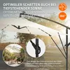 ML-Design Ampelschirm Ø300cm mit LED Solar Beige Alu Produktbild-Vorschau 4