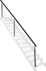 UNIVERSO - Geländer-Kit für Treppen 4 m aus schwarzem Stahl Produktbild-Vorschau 1