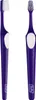 Two purple toothbrushes are shown from different angles against a white background. Produktbild-Vorschau
