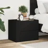 vidaXL Nástenný nočný stolík čierny 45x30x35 cm Náhľad obrázku produktu 3