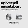 Sämann 4er Set Möbelrolle weiß Gummirolle Lenkrolle Produktbild-Vorschau 4