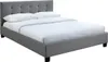Miliboo - Bett 160 x 200 Stoff Grau gepolstert MARQUISE Produktbild-Vorschau 4
