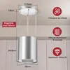 LEVIVO A+ Hotte îlot à recyclage d'air Suspendue avec un Voir les images du produit 5