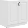 Spülenschrank 80 cm Stilo Weiss Küchenzeile Küchenblock Produktbild-Vorschau 1