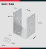 KOTARBAU® U-Pfostenträger zum Aufschrauben 70 mm Produktbild-Vorschau 4