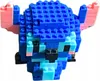 A 3D model of Stitch made from building blocks. Produktbild-Vorschau
