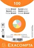 Exacompta 10554E, Modrá, Zelená, Ružová, Biela, Žltá, A6, Náhľad obrázku produktu 2
