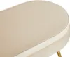 SalesFever Sitzpouf oval | Bezug Samt-Stoff | Gestell Produktbild-Vorschau 4