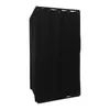 A black freestanding changing room or fitting room. Produktbild-Vorschau