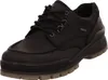 A black leather shoe with laces and a thick sole. Produktbild-Vorschau