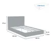 King Komplett Doppelbett mit Bettkasten Stoff Holz Bettrost Produktbild-Vorschau 10