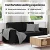 vidaXL Divano a due posti nero 180 cm in ecopelle Anteprima dell’immagine prodotto 5