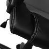 Close-up of the stitching on a black chair armrest. Produktbild-Vorschau