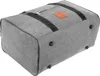 The image shows the bottom and side of a gray duffel bag. Náhled obrázku produktu
