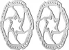 2 Stück Bremse Promax gelocht Bremsscheibe 160 mm 6 Loch Produktbild-Vorschau 2