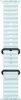 A close-up, straight-on view of a light blue smartwatch band with black connectors. Produktbild-Vorschau