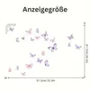 Schmetterling Wandsticker Set lila selbstklebend Wandtattoo Produktbild-Vorschau 2
