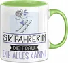 Skifahrerin Geschenk Tasse Becher Die Frau Die Allen Kann Produktbild-Vorschau 1