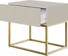Selsey VELDIO - Nachttisch mit Schublade, Graubeige Taupe Produktbild-Vorschau 4