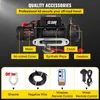A diagram of a winch and its accessories with labels. Anteprima dell’immagine prodotto