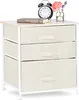 Relaxdays Regalsystem, 3 Stoff-Schubladen, universale Produktbild-Vorschau 1