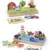 Viga Fernlernpuzzle aus Holz 2 in 1 Bauernhof und Meer Produktbild-Vorschau 3