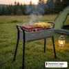 Holzkohlegrill Standgrill Höhenverstell 56x25x57 cm Produktbild-Vorschau 4