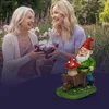 YoCo Solar-Gartenzwerg mit Schubkarre – lustige Gartenfigur Produktbild-Vorschau 7
