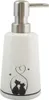 MSV Distributore di sapone in ceramica gatto 300ml Anteprima dell’immagine prodotto 1