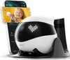 A robot companion and a smartphone displaying a girl and a cat. Produktbild-Vorschau