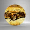Wanduhr - Rund - Glasuhr - Auto Lenkrad Classic - 30x30cm - Produktbild-Vorschau 3