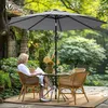 VOUNOT® Sonnenschirm für Balkon, 270 cm, Knickbarer Produktbild-Vorschau 7