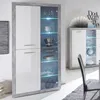 Vitrine Blanc brillantReproduction béton, 4 portes, Voir les images du produit 13