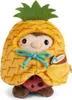 A plush toy dressed in a pineapple costume, holding a coconut drink. Produktbild-Vorschau