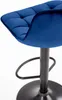 Barhocker H-95 43x84x44 cm Samt höhenverstellbar Fußstütze Produktbild-Vorschau 6
